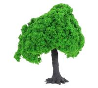 SHINEOFI Miniature Artificial Trees 10cm Green Plastic Model for Train Layouts and Fairy Gardens, Versatile Scene Integration and Photography Ready Decoration for DIY Crafts and City