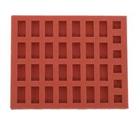 SHINEOFI Miniature Brick Silicone Mold for DIY Model Building and Classroom Teaching, Highly Detailed Silicone Crafting Mold for Clay and Cement, Realistic Square and Long Mini Brick Shapes