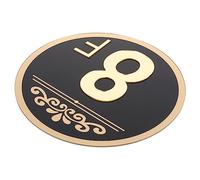 SHINEOFI Modern Acrylic House Number Sign Weather Resistant Floor Number Plaque for Office Indoor Outdoor Use Readable Address Signs for Homes and Commercial Buildings