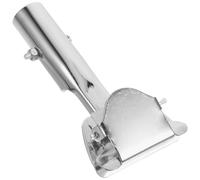 SHINEOFI Mop Rod Adapter and 2.0mm Clip Head with Stainless Steel Rotation Design Practical Mop Handle Clamp with Comfortable Grip Silver Metal Replacement Broom for Floor Cleaning for Home