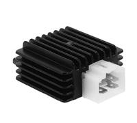 SHINEOFI Motorcycle Regulator Rectifier Stable Rectifier Voltage Stabilizer 4 Wires Style 12v 70-125cc Black Weather-resistant for Motorcycle and Quad
