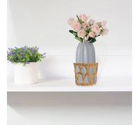 SHINEOFI Multi-Function Handmade Glass Cup Sleeves 3Pcs Straw Craft Covers for Hot Drink Protection and Home Vase Holder