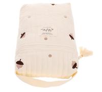 SHINEOFI Multi-functional Diaper Pouch with Large Storage Capacity Portable Cotton Cloth Mommy Diaper Bag Easily Attaches to Stroller the Go and Bottles
