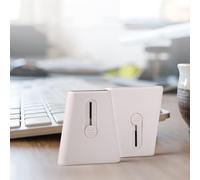 SHINEOFI Multi Purpose Keyboard Cleaning Brush with Fine Dual Head for Deep Crevice and Window Track Cleaning PP Fiber Tool for Electronics and Narrow Spaces White