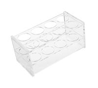 SHINEOFI Multifunctional Clear Acrylic Test Tube Rack for Tubes Stable Transparent Holder for Chemistry Labs Sampling Storage Laboratory Experiment Accessory
