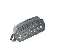 SHINEOFI Multifunctional Digital Accessories Cable Storage Bag with Zipper Closure Portable Organizer for Earphones Power Bank Travel Tech Tidy Grey