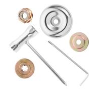 SHINEOFI Multipurpose Mower Cutting Disc Lawn Mower Parts with Iron Copper Construction for Weeding and Farming Tasks in Water and Dry Fields