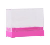 SHINEOFI Nail Drill Bits Storage Box Plastic Organizer for Desktop Organization and Nail Art Training with Sturdy Display and Storage Features