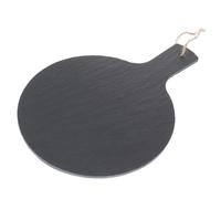SHINEOFI Natural Stone Serving Plate for Steak and Bread, Multifunctional Kitchen Tableware with Sturdy Black Material, Not Easy to Deform, for Hotels and Restaurants