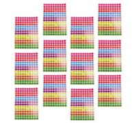SHINEOFI Neon Price Tags Paper Labels Convenient to Use and 20 Sheets Round Pre-Printed Commodity Price Labels Designed for Attracting Customers Attention for Mall and Supermarkets