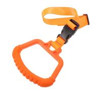 SHINEOFI Orange Car Door Assist Handle with Adjustable Strap for Seniors | Tpe and ABS Construction, Textured Non-Slip Grip, Foldable Space-Saving Design, Supports Safer Boarding in Winter Rain