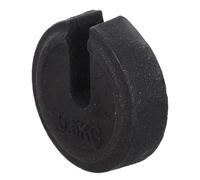 SHINEOFI Orthopedic Traction Scale Weight 0.5kg Iron Slotted Balance Weight with Hook for Orthopedic Devices and Industrial Scale, Black, Retro Classic, Doctors