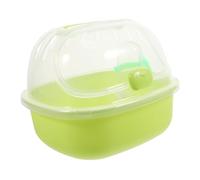 SHINEOFI Outdoor Transparent Hamster Travel Cage Portable Lightweight Carrying Case for Small Pets Half-view Design for Convenient Hamster Transport and Safe Outdoor Use Compact for Easy
