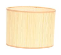 SHINEOFI Oval Bamboo Lamp Shade Cover for Table Lamps Easy Install Warm Light Diffuser for Bedroom and Study Decor