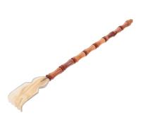 SHINEOFI Ox Horn Fine Workmanship Back Scratcher with Creative Hammer Massager Design, Portable Body Scratching Tool that Does Not Hurt the Skin and Relieves Itching for Household