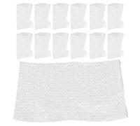 SHINEOFI Packaging Pouches: 20x13cm White PE Thickened Bubble Bags - 100PCS Shockproof Protection Bags for Schools Homes Shipping Storage