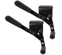 SHINEOFI Pair of Metal Wheelchair Brake Levers, Side Screw Mount Black | Left and Right Set, Manual Chair Rear Wheel Use, Burr Free Finish, Easy Operation