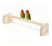 SHINEOFI Parrot Ability Pet Stand Plaything Bird as Standing Suitable, and 2pcs Wood Rack for Wooden Perch with Training Feature and Exercise Accessory Chicken Lovebirds Cage