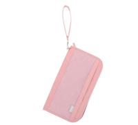 SHINEOFI Passport Holder Document Organiser Travel Wallet Pink Oxford Cloth