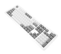 SHINEOFI Pbt Mechanical Keyboard Keycaps Set for Boys and Men, Wear Resistant and Easy to Remove, Stylish White Keycaps Suitable for Office and School Use
