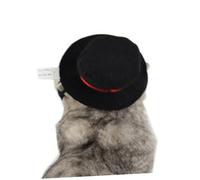 SHINEOFI Pet Black Top Hat for Dogs and Cats Soft Comfortable Cosplay Accessory Easy to Wear Stylish Holiday Costume for Christmas Halloween Parties and Formal Events