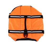 SHINEOFI Pet Swimming Vest and Reflective Strips for Puppy with Double Lock Design Orange Oxford Cloth Life Jacket for Swimming and Take a Walk, Suitable for 1.25-2kg Pets