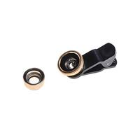 SHINEOFI Phone Lens Kit Golden Macro Lens Wide Angle Fisheye Lens for Smartphones for Detailed Stunning Landscapes