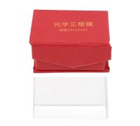 SHINEOFI Physical Experiment Glass Triangular Prism for Physics Teaching, Portable Optical Demonstration Prop Good Reflections, Lightweight Design for Student Science Education