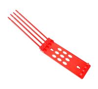 SHINEOFI Pigeon Ring Holder Rack Red Poultry Identification Rings Organizer Compact Wall-mountable Storage Stand for Racing and Loft Birds Foot Bands