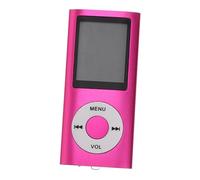 SHINEOFI Pink Mini Mp3/mp4 Music Player, 1.8 Inch Screen, Aluminium Alloy Body, USB 2.0 Port, Compact Portable Digital Player for Travel and Everyday Use