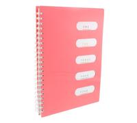 SHINEOFI Pink Spiral Notebook A4 300 Pages for Smooth Writing and Travel