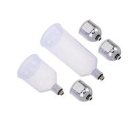 SHINEOFI Plastic Airbrush Cups with Oxygen Injection for Enhanced Pigment Flow Refillable and Detachable Paint Storage Containers Corrosion-Resistant Air Spray Paint Pots for Artists