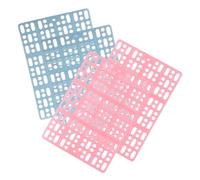 SHINEOFI Plastic Rabbit Cage Mat Square Shape 4pcs Small Animal Feet Pad with Sturdy Non-wear Material Ensuring a Clean Environment for Guinea Pig and Chinchilla in Cage or Bathroom