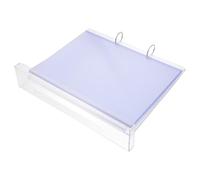 SHINEOFI Plastic Tabletop Sign Holder with 6 Double-sided Sleeves, High Transparency and Efficient Multipage Flip Design, Horizontal Detachable Menu Display Stand for Retail and Marketing