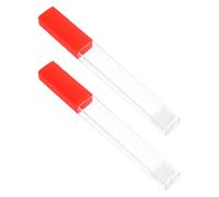 SHINEOFI Plastic Thermometer Storage Box Easy to Carry and Organize Essentials 2pcs Sleek Stylish Case Red Thermometer Holder for Adults Suitable for Home