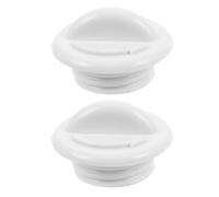 SHINEOFI Plug Camping and Chest Freezer Cooler Compatible with Haier with 2pcs Drain Rubber Stoppers Threaded Screw Hole Plugs White 0.9x0.63 Universal Refrigerator