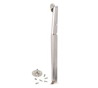 SHINEOFI Pneumatic Rod Lid Support Hinge Silent Opening and Closing, Stainless Steel Buffer Telescopic Rod for Tatami Lift Support, Simple Installation Matching Screws, for Cabinet Doors