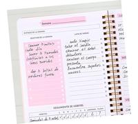 SHINEOFI Portable Academic Planner Notebook Pink Weekly Organizer with Sturdy Cover Thick Paper for Management and Household Scheduling