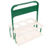 SHINEOFI Portable Large Drink Holder Bottle Shelf for Homes and Countertop, White Plastic Multi-Bottle Transport Carrier with 16-32oz Capacity, Sl nd Trendy Design Drink Holder for Car