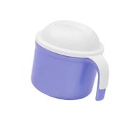 SHINEOFI Portable Lightweight Denture Bath Box with Hanging Net, False Teeth Storage Container Made of Sturdy Pp Material, Denture Cleaning Case the Elderly in Blue