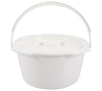 SHINEOFI Portable Plastic Chamber Pot with Lid for Elderly and Handicapped, Thickened Pp Urine Bucket Suitable for Bedside Commodes and Shower Commode Chairs