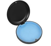 SHINEOFI Portable Retainer Case for Dentures and Orthodontic Retainers with Magnetic Design and Silicone Pad Abs Material Suitable for People Who Wear Braces