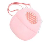 SHINEOFI Portable Small Animal Shoulder Bag Cozy Velvet Interior Travel Carrier for Hamster Squirrel Chinchilla Rabbit Lightweight Pet Tote for Outdoor Use