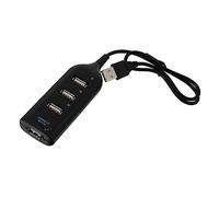 SHINEOFI Portable USB Data Hub USB 2.0 Hub with 4 Ports Lightweight Abs Material for Efficient Connectivity for Fast File Transfer Compatible with Tv and Mouse