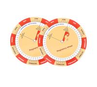 SHINEOFI Pregnancy W y-w hart Colorful Pregnancy Schedule Wheel Expecting Mothers Fetal Development Record