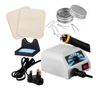 SHINEOFI Professional Wood Burn Pen Kit for Pyrography Engraving and Embossing Wood Leather Paper Precise Multimaterial Burner Tool for Detailed DIY Art and Craft Projects