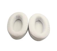 SHINEOFI Protein Skin Headphone Sleeve Headphones Accessories Ear Pads Cushion Memory Ear Pads Protein Leather Ear Cushion Replacement Ear Pads White