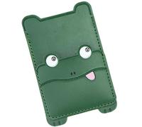 SHINEOFI Pu Simple Shape Green Phone Case Card Holder Adhesive