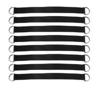 SHINEOFI Pull-up Assist Straps 8pcs - Heavy Duty Training Bands with Stainless Steel D-Rings & 1.3mm Thickness for Home Gardens and Schools Calisthenics Exercises (Max Load 150kg