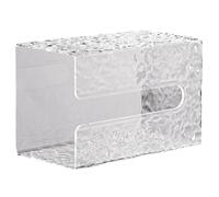 SHINEOFI Punch-Free Wall Mounted Tissue Box Holder for Bathroom and Toilet, Household Facial Tissue Storage Rack, Wall Hanging Paper Towel Dispenser, No Drilling Installation